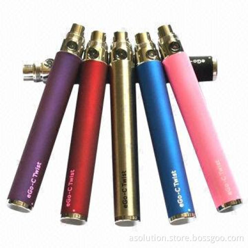 EGo-C twist battery 650mAh, 900mAh and 1,100mAh